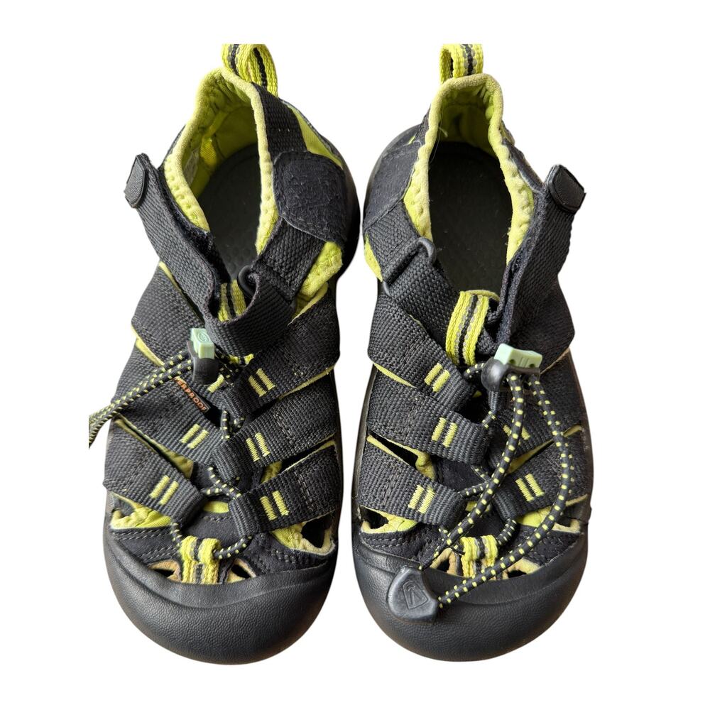 Keen Newport H2 Kids Water Sandal Black Chartreuse US 1